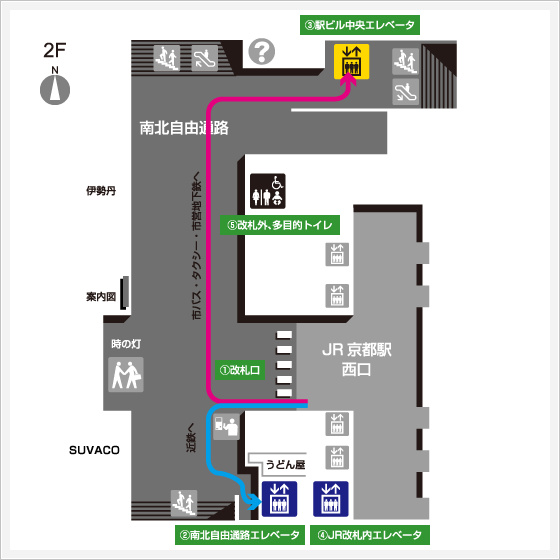 JR west entrance map