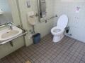 Public toilet in plaza in front of Keihan Sanjo Sta.