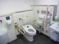 Toilet at entrance to studio in Studio Park