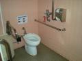 Toilet outside of Tkt barrier at Keihan Shichijo Stn. 