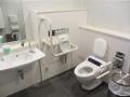 Toilet next to entrance in Kyoto Aquarium